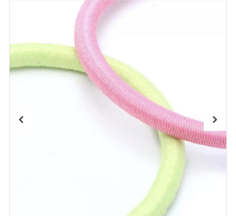 Picture of 7813 / 8139 ELASTICS - PASTELS CARD OF 10 4MM THICK